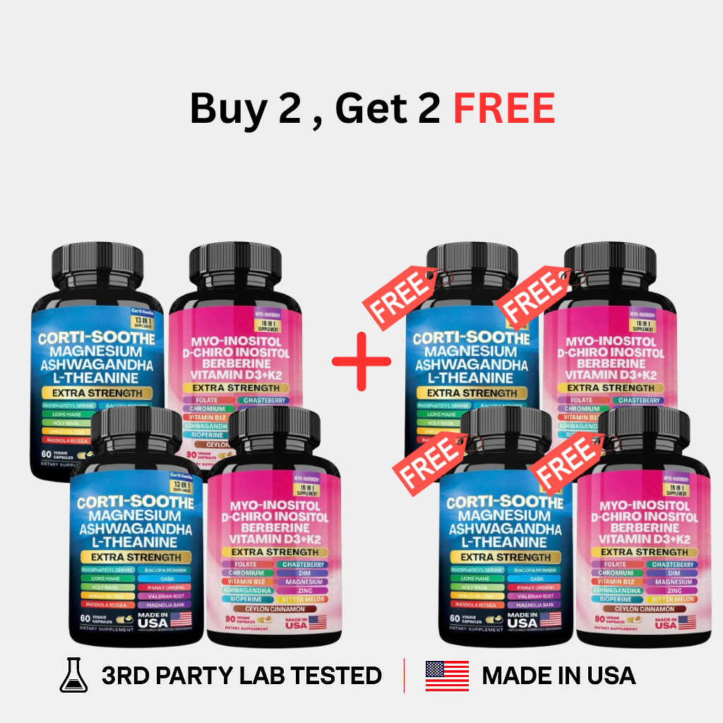 AdaptiWell™ Corti-Soothe & Myo-Inositol 2-in-1 Bundle