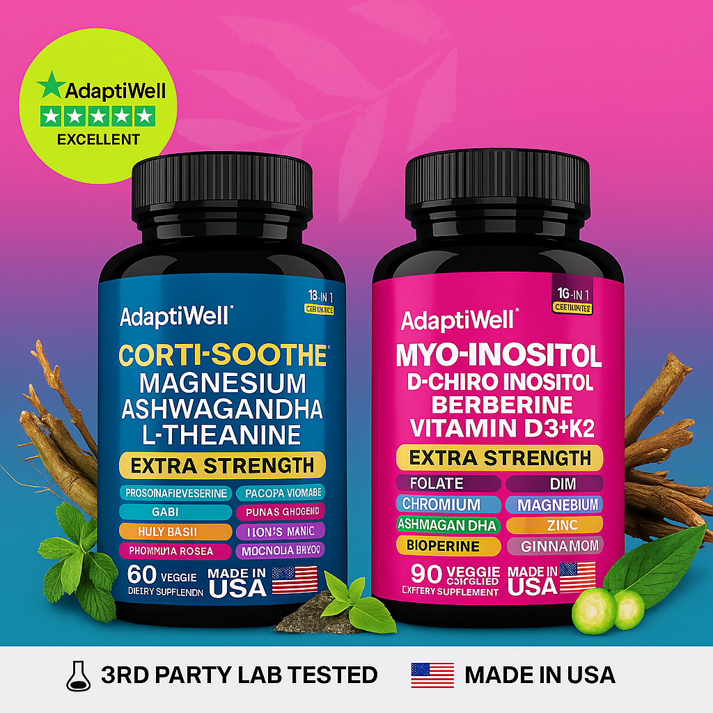 AdaptiWell™ Corti-Soothe & Myo-Inositol 2-in-1 Bundle
